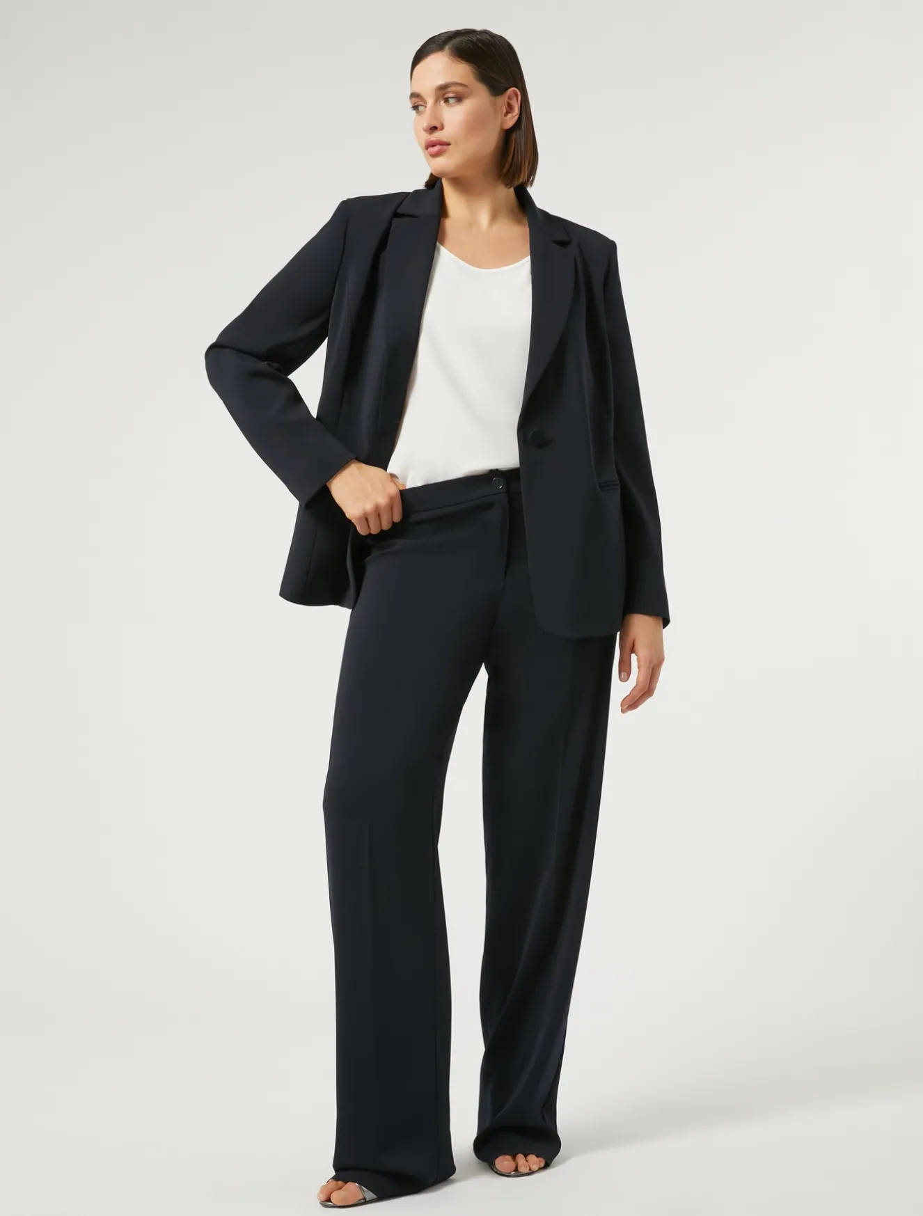 Top in crêpe de Chine di misto seta