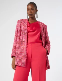 Top in crêpe envers satin