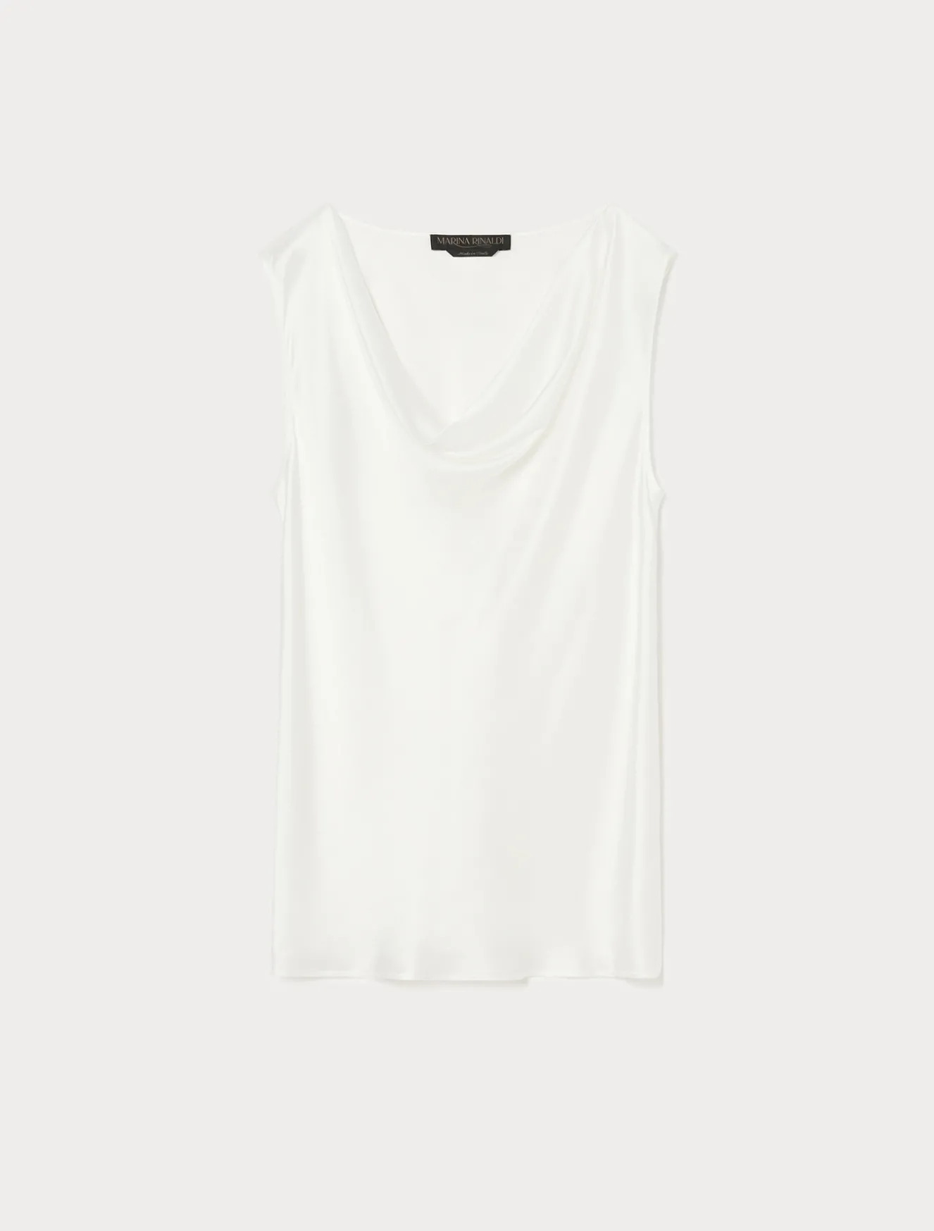 Top in crêpe envers satin