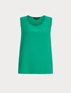 Top in crêpe envers satin