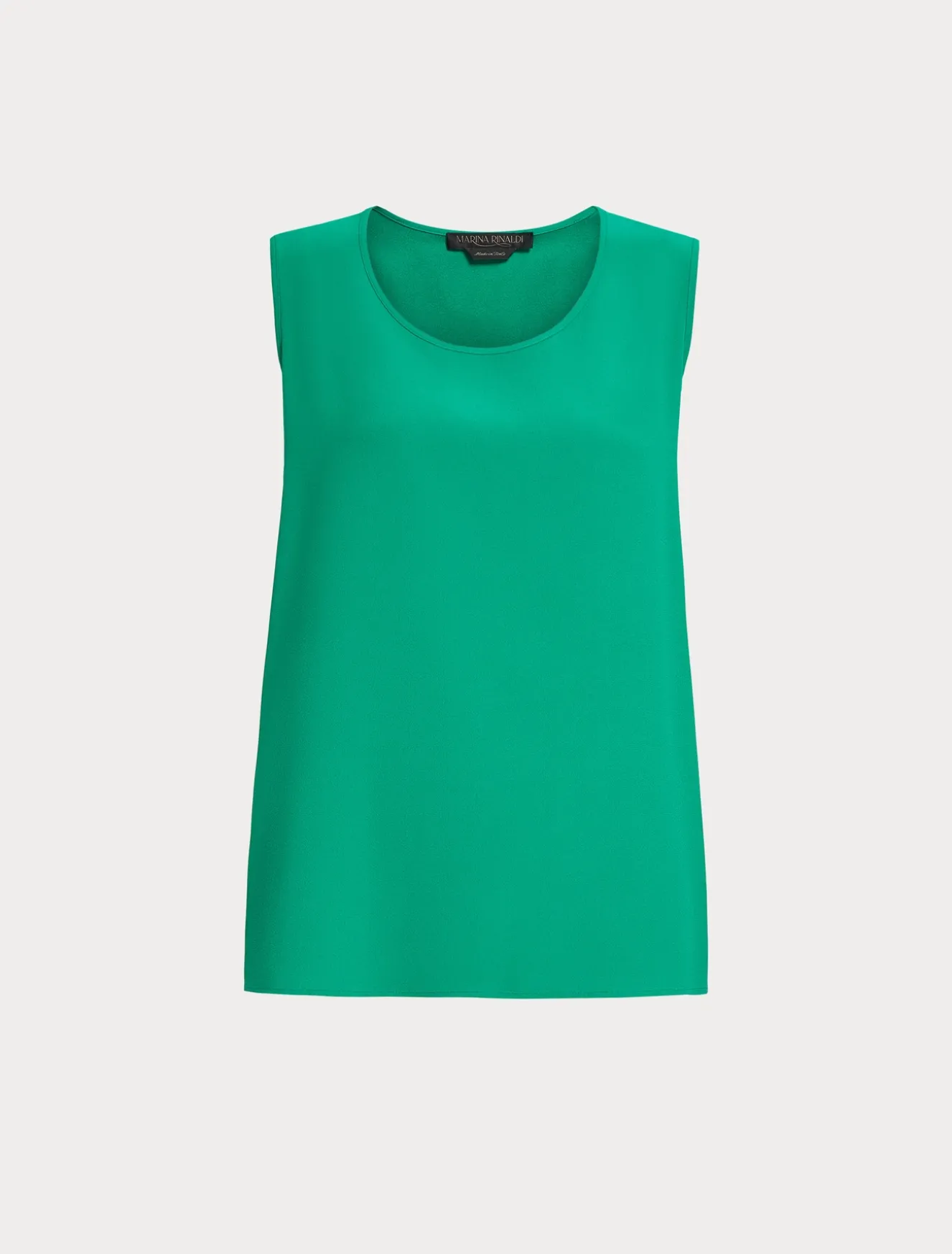 Top in crêpe envers satin