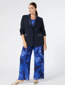 Top in georgette stampata