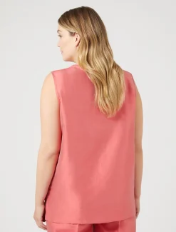 Top in shantung leggero