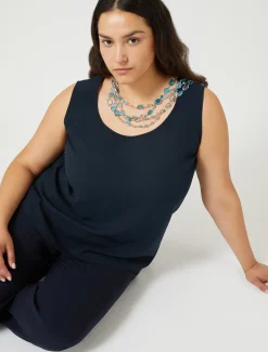 Top in tessuto fluido