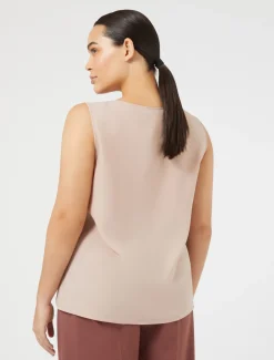 Top in tessuto fluido