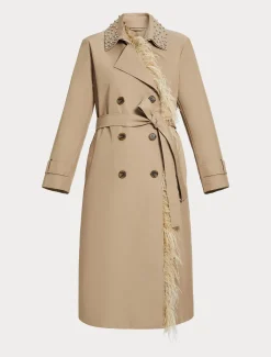 Trench in twill antigoccia