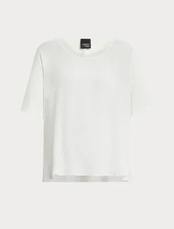 T-shirt in jersey, acetato e seta