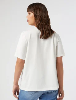 T-shirt in jersey con ricamo