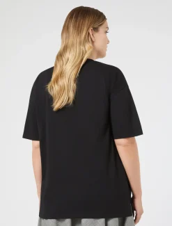 T-shirt in jersey con ricamo