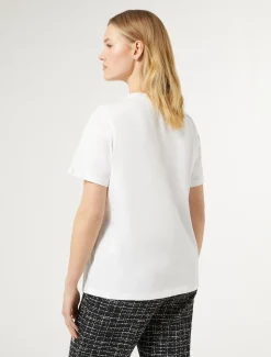 T-shirt in jersey con stampa