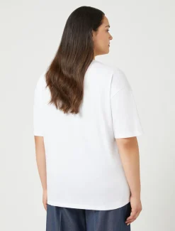 T-shirt in jersey con stampa