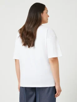 T-shirt in jersey con stampa