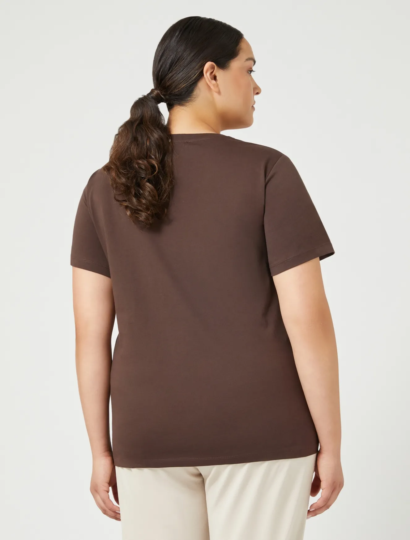 T-shirt in jersey con stampa