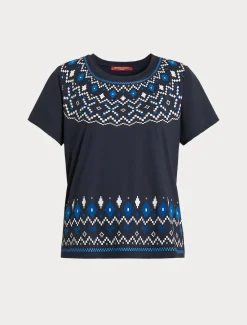 T-shirt in jersey con stampa