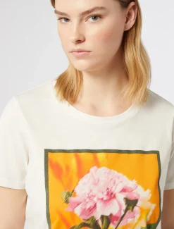 T-shirt in jersey con stampa