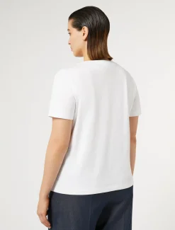 T-shirt in jersey con strass