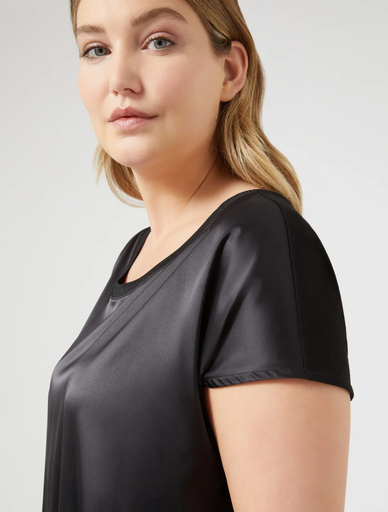 T-shirt in jersey crêpe