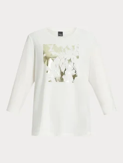 T-shirt in jersey di cotone stretch