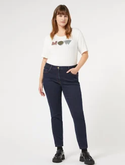 T-shirt in jersey di viscosa stretch