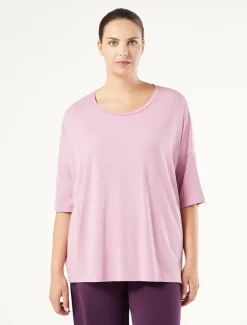 T-shirt in jersey di viscosa stretch