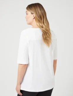 T-shirt in jersey e popeline