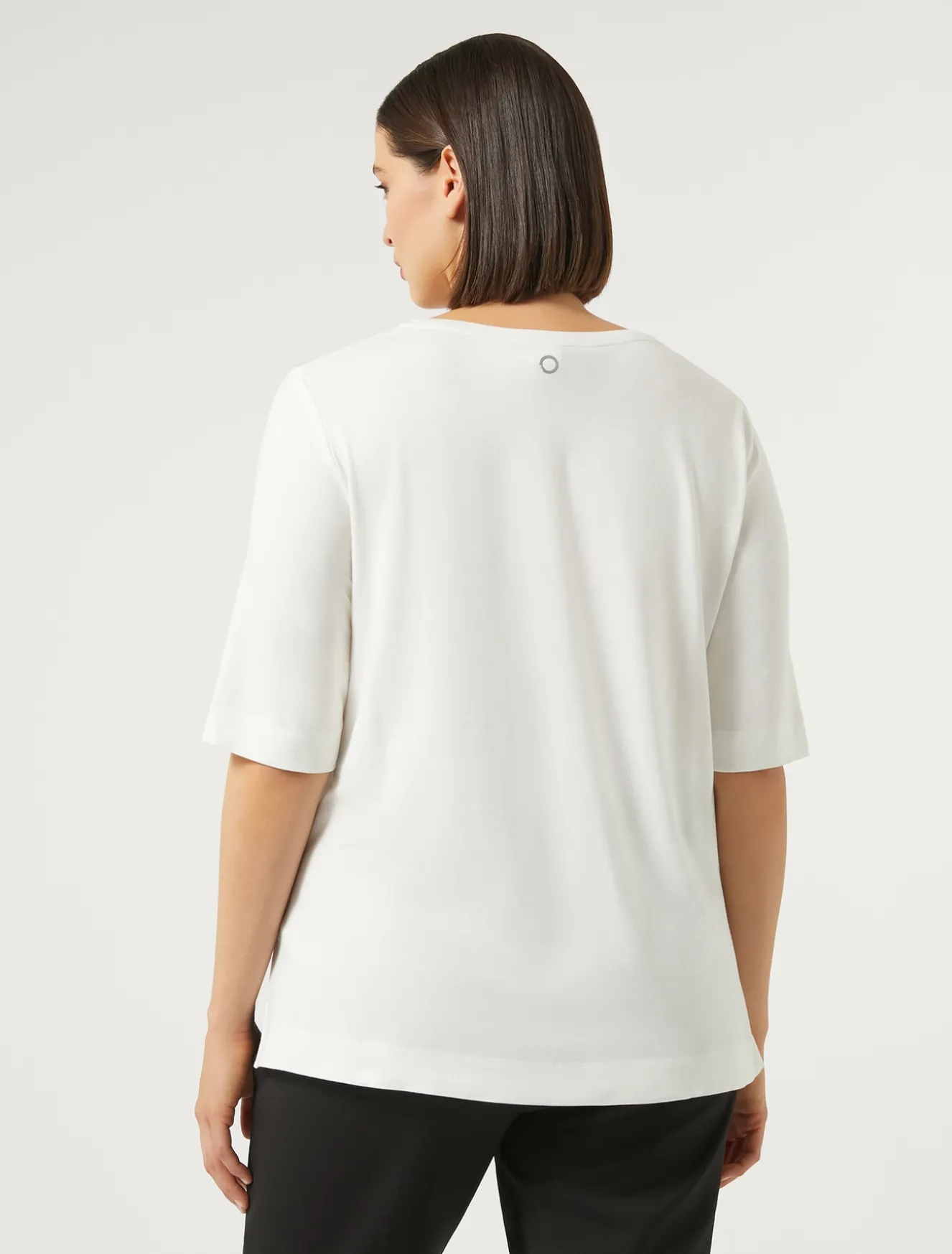 T-shirt in jersey e raso