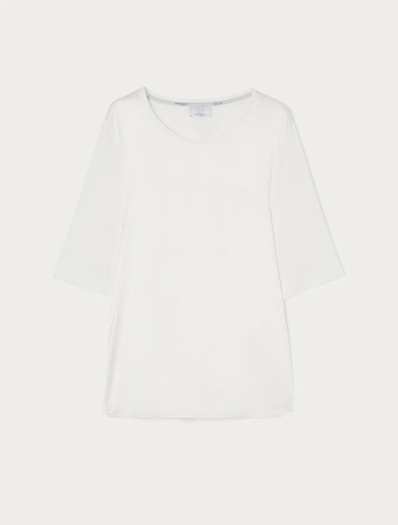 T-shirt in jersey e raso