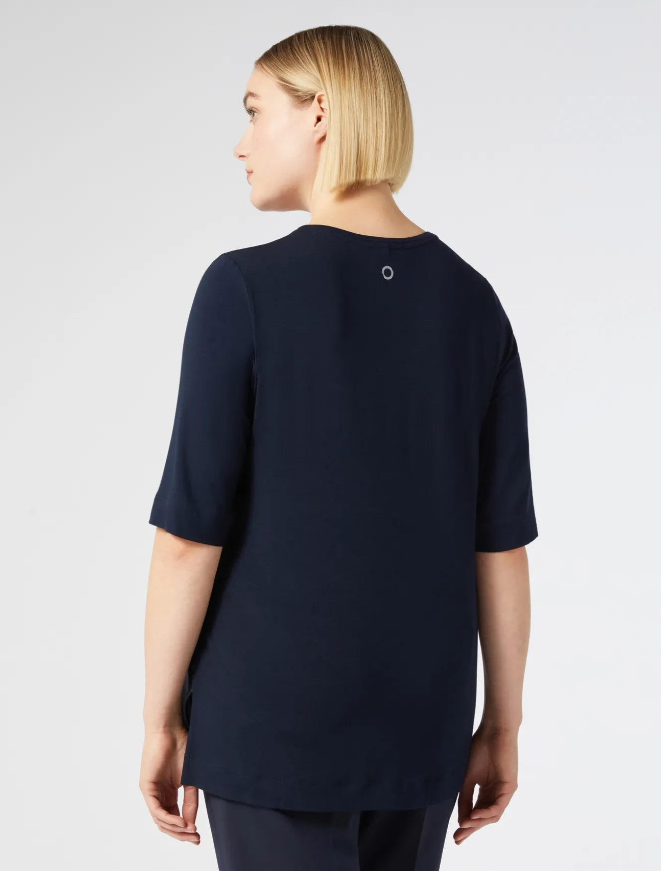 T-shirt in jersey e raso