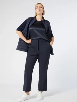 T-shirt in jersey e raso