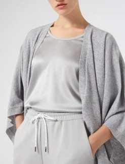 T-shirt in jersey e raso