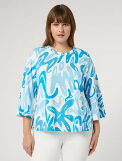 T-shirt in jersey stampato