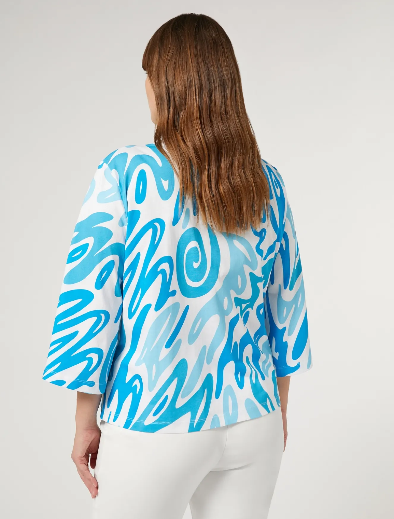 T-shirt in jersey stampato