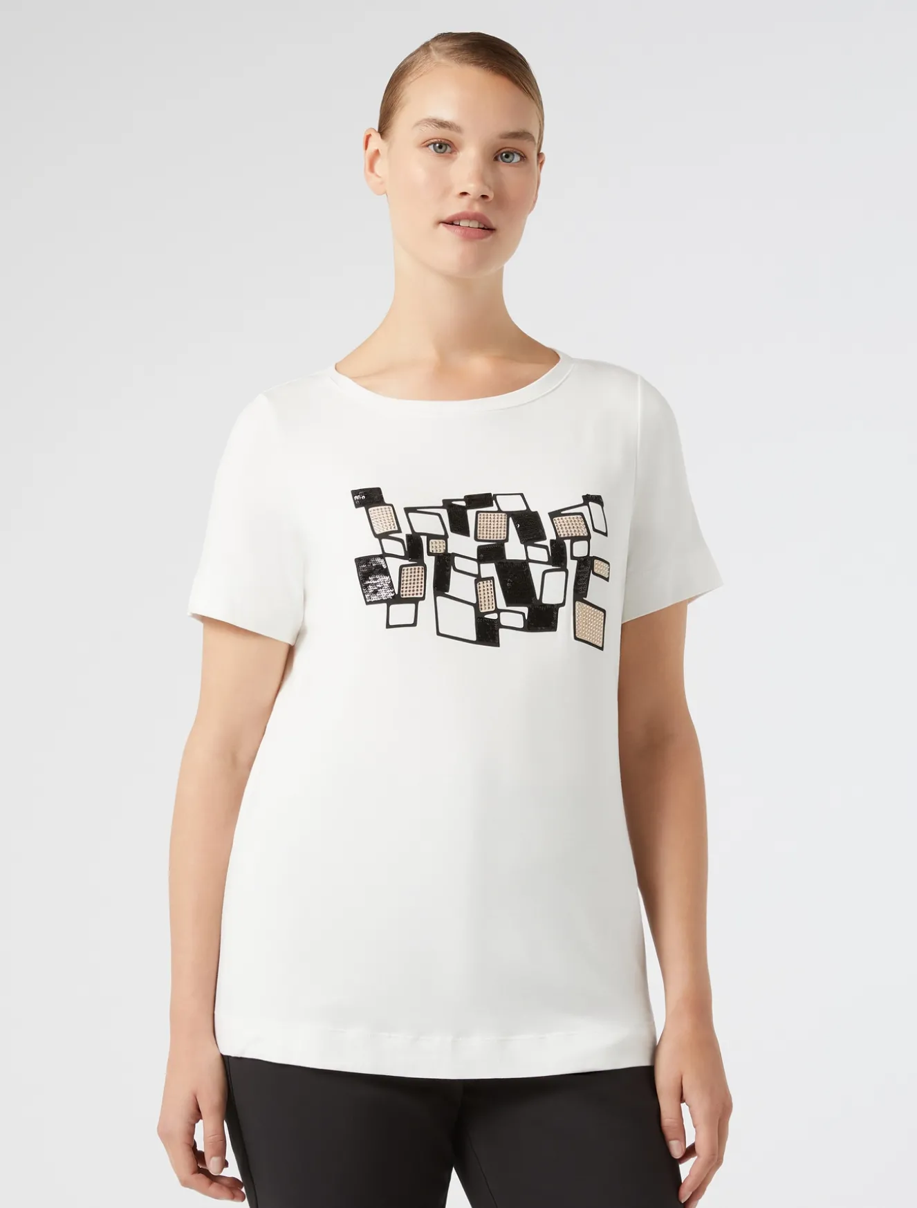 T-shirt in jersey stretch