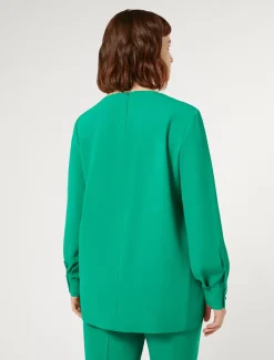 Tunica in crêpe envers satin