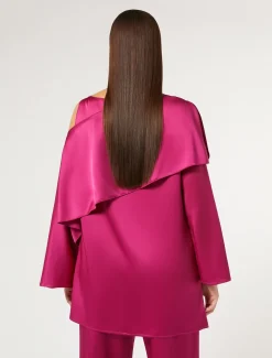 Tunica in crêpe envers satin